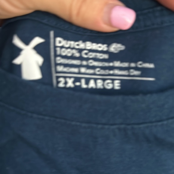Dutch Bros Coffee Blue Crewneck T- Medium+ LARGE+XXL Sunshine Rare 2X - Picture 9 of 9